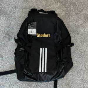 New Adidas golf Taylormade travel school backpack Pittsburgh Steelers 3 stripe